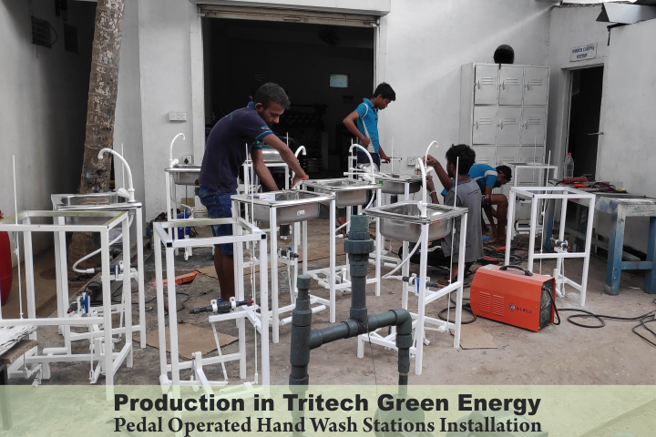 Pedal Operated Hand Wash Station Fabricate and Donation with Peradeniya Engineering 88 Batch.